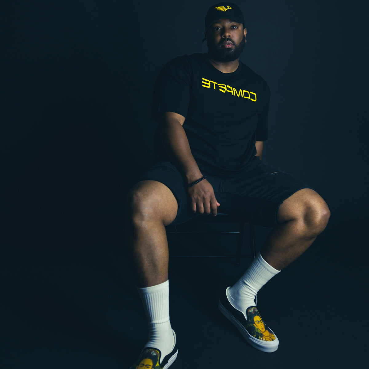 Black/Gold COMPETE Tee