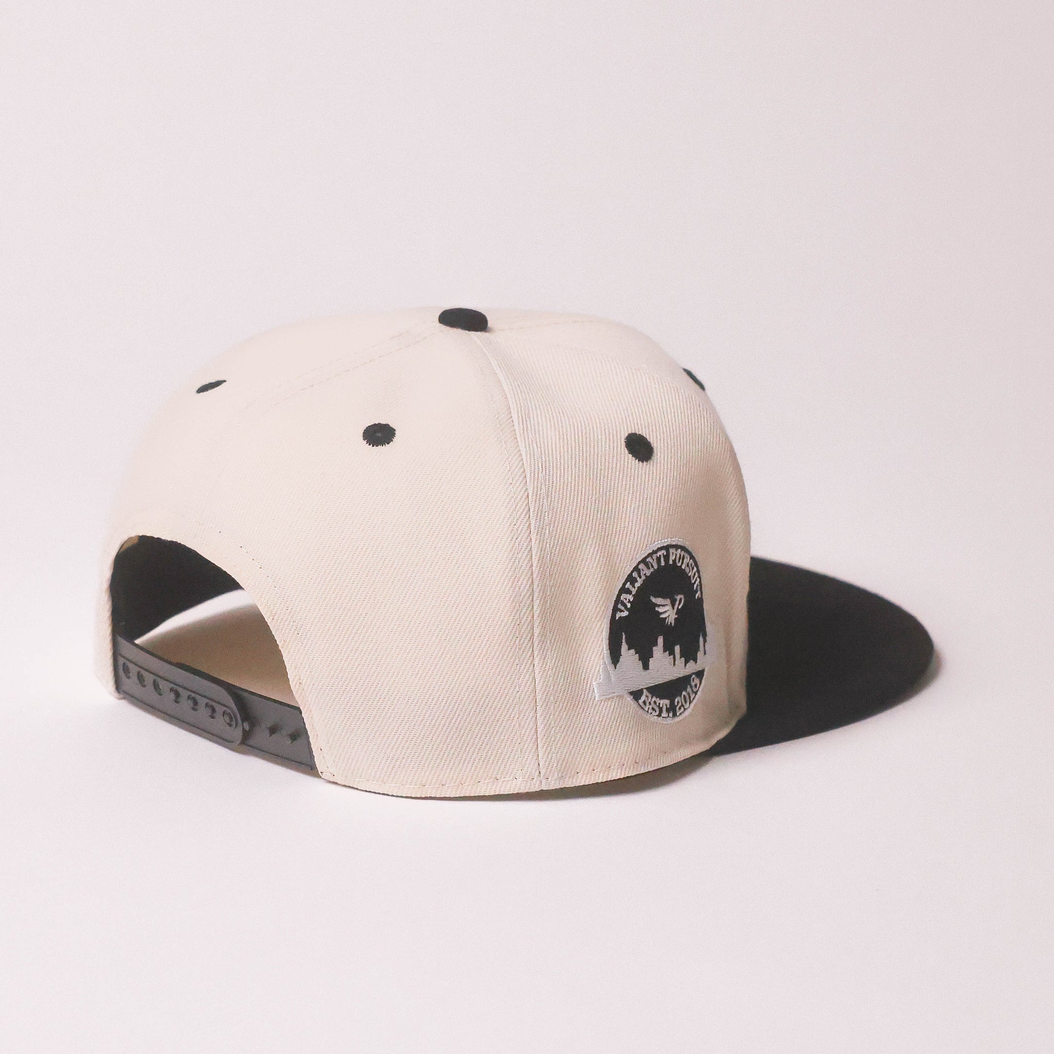 Ivory & Black Ink Snapback