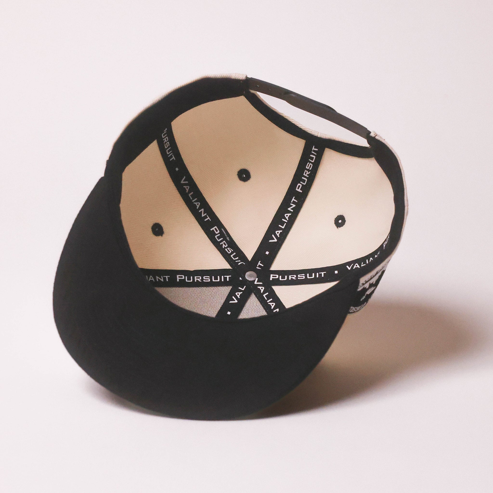 Ivory & Black Ink Snapback