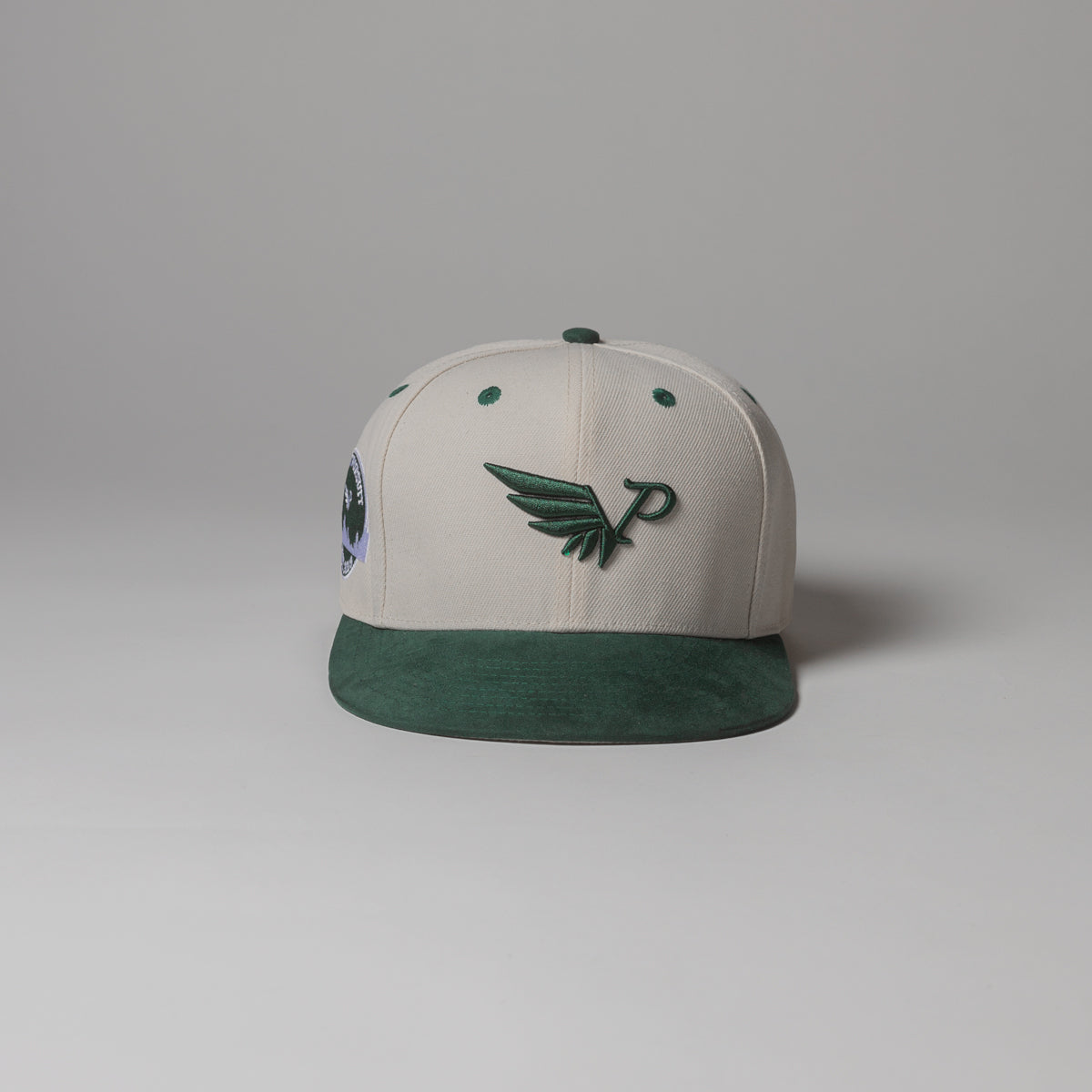 Off-White/Forest Green VP Snapback