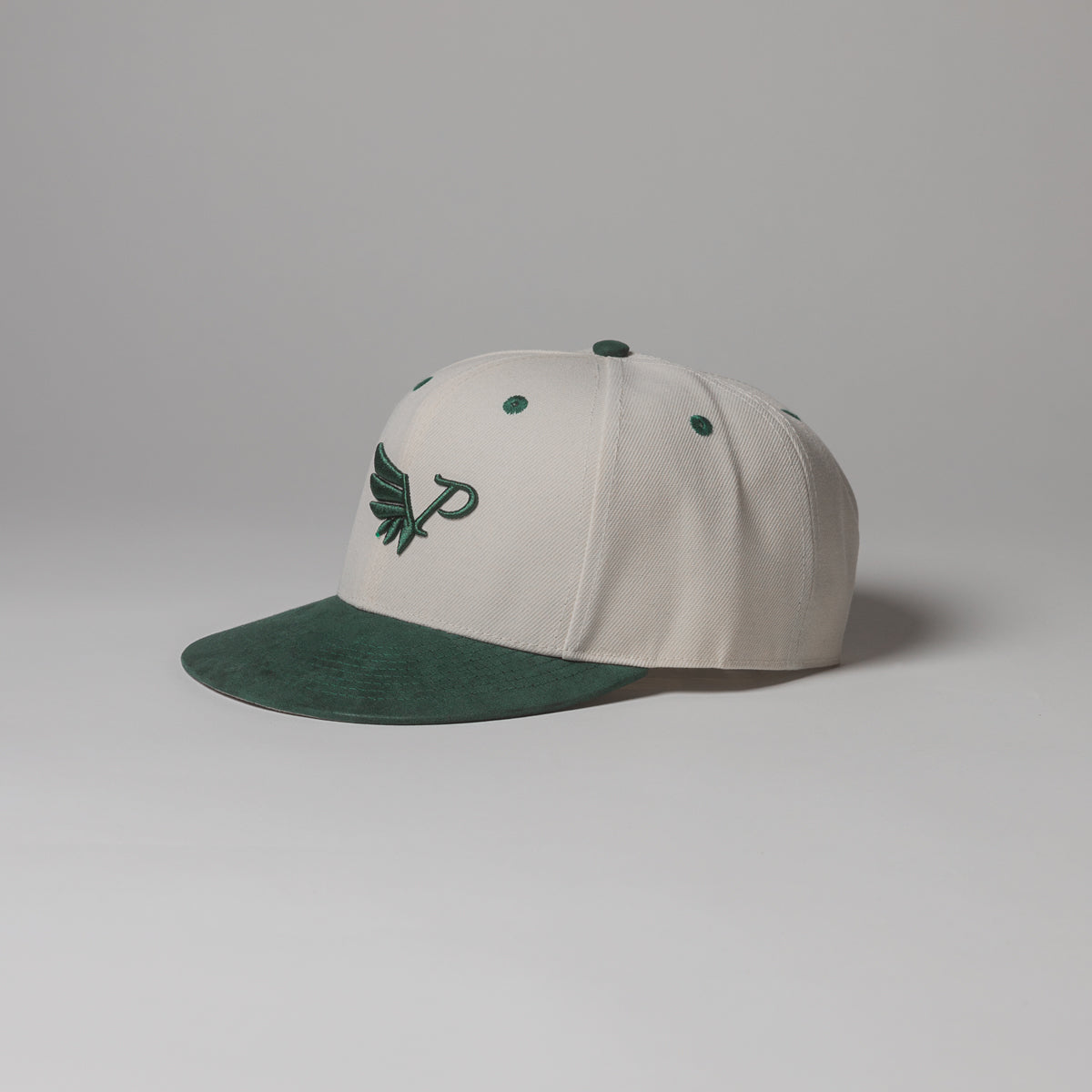 Off-White/Forest Green VP Snapback