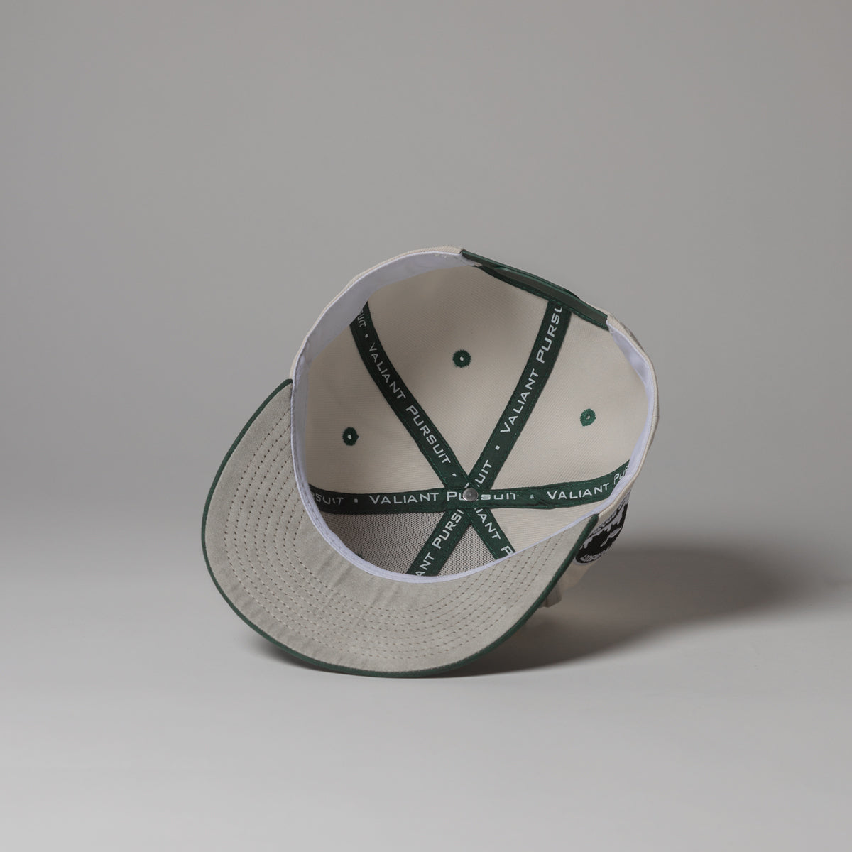 Off-White/Forest Green VP Snapback