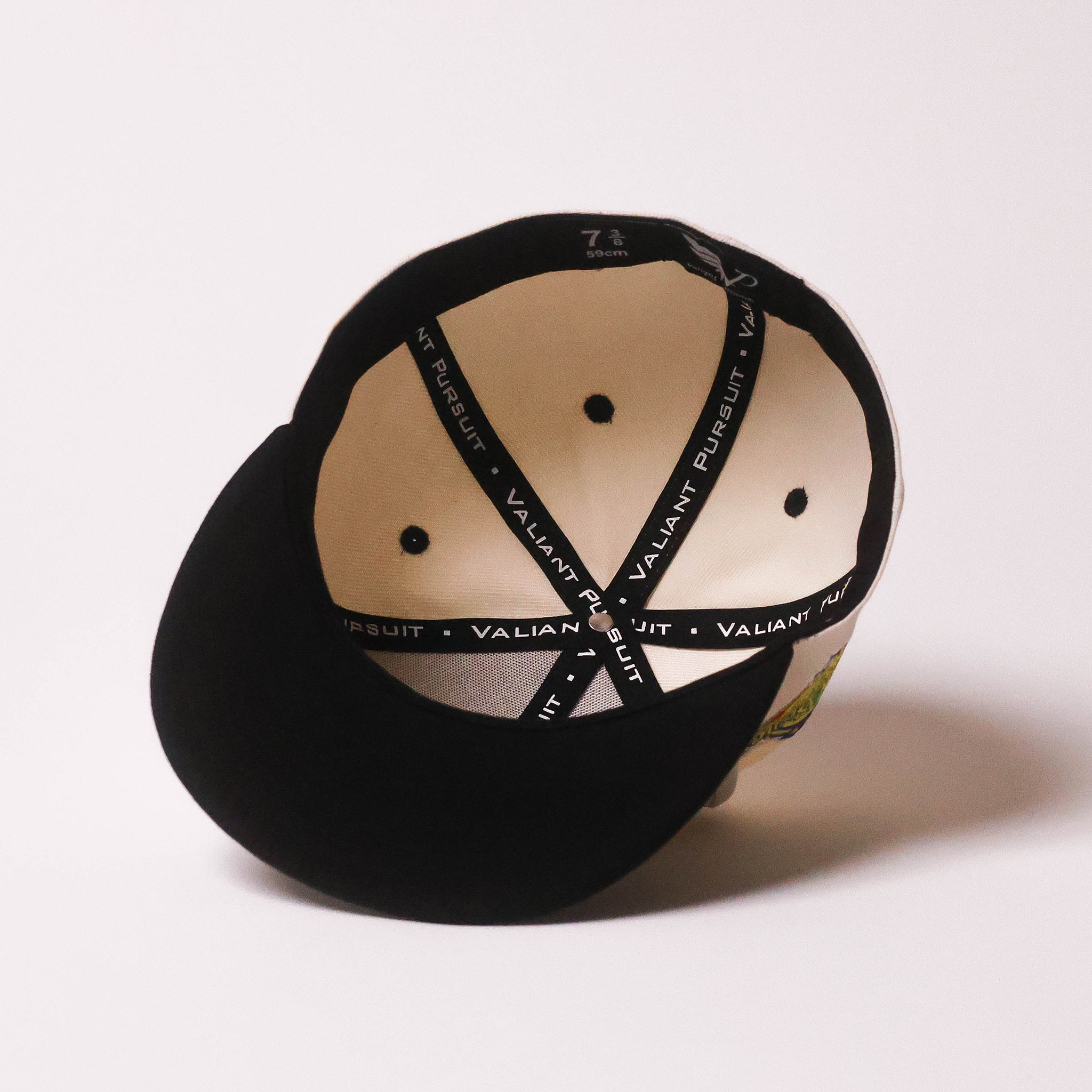 Off-White & Black Ink Fitted