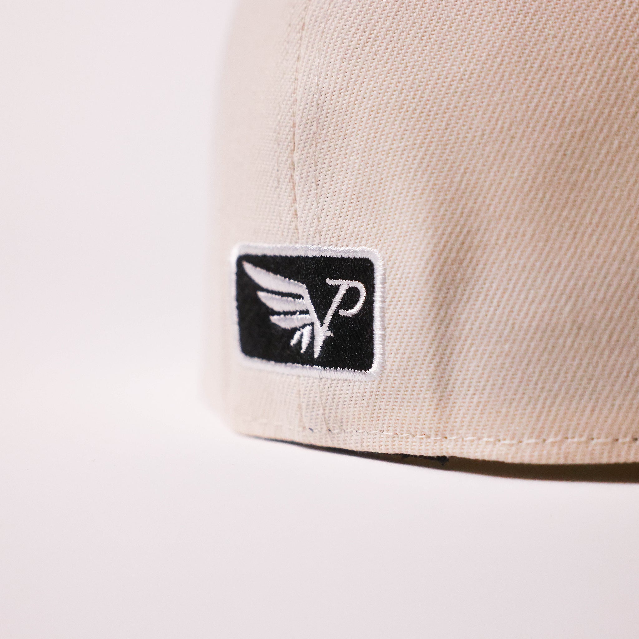 Off-White & Black Ink Fitted