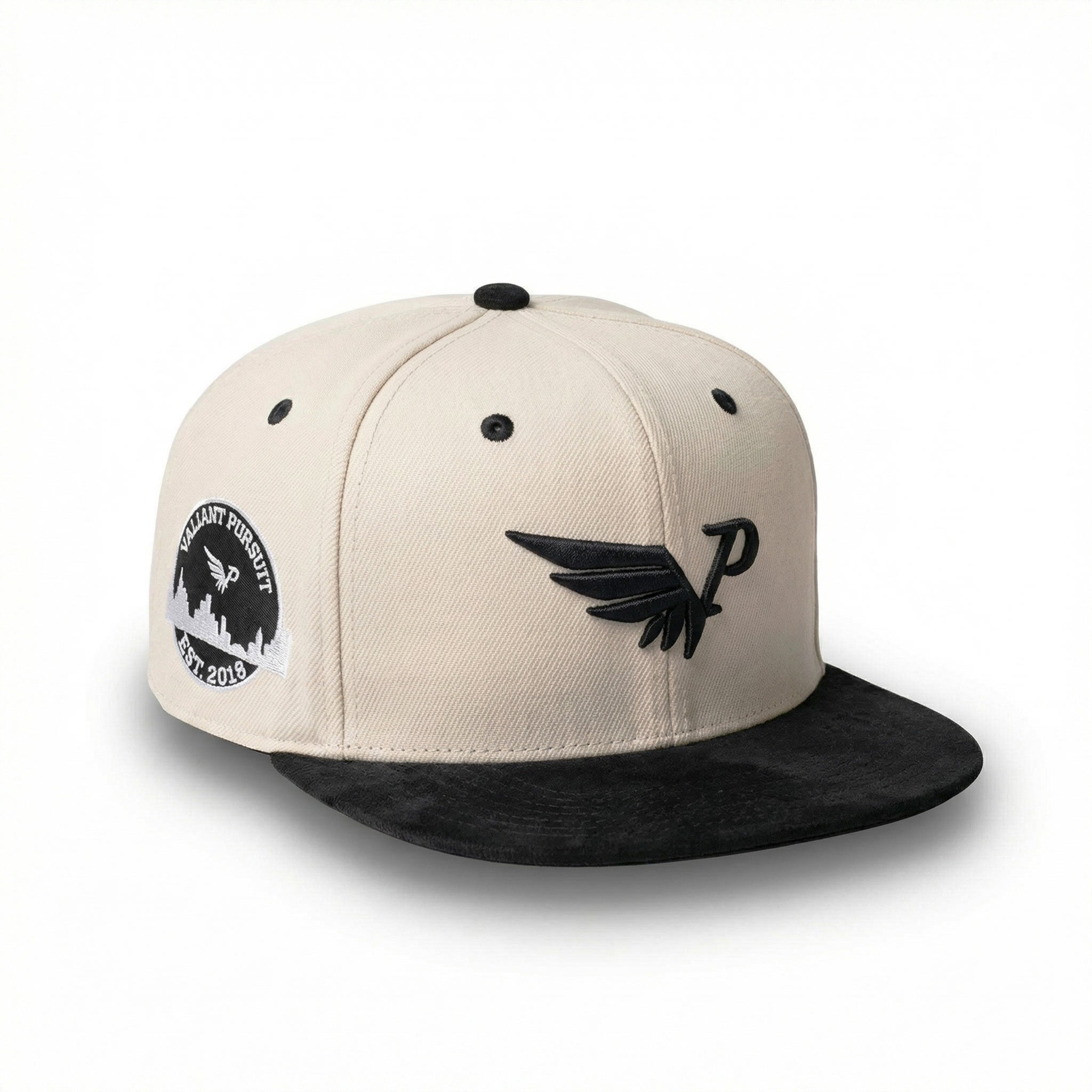 Off-White & Black Ink Snapback