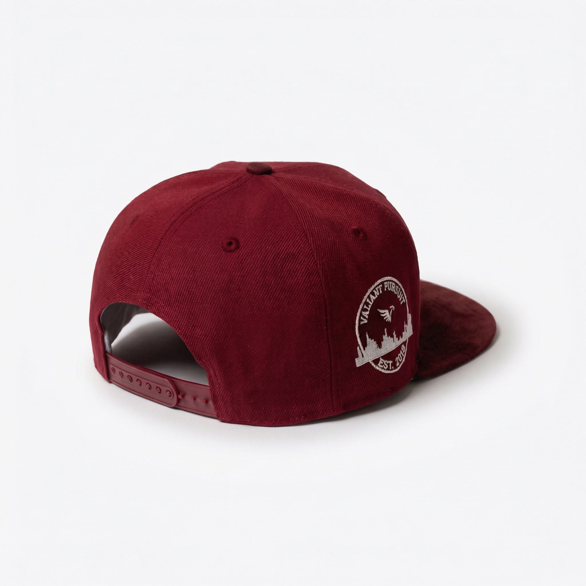 Brick Snapback— Maroon/White