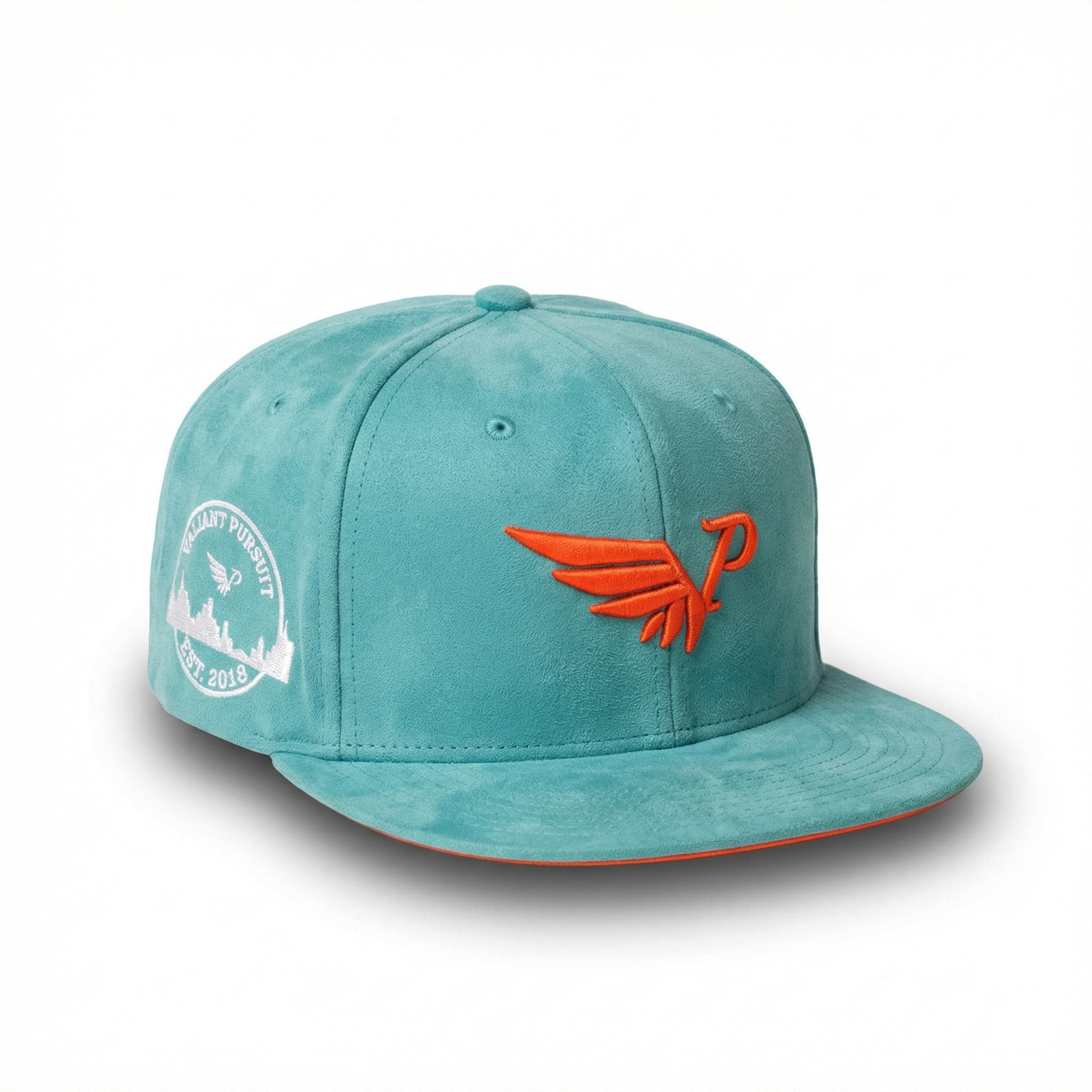 Miami Snapback — Teal/Orange