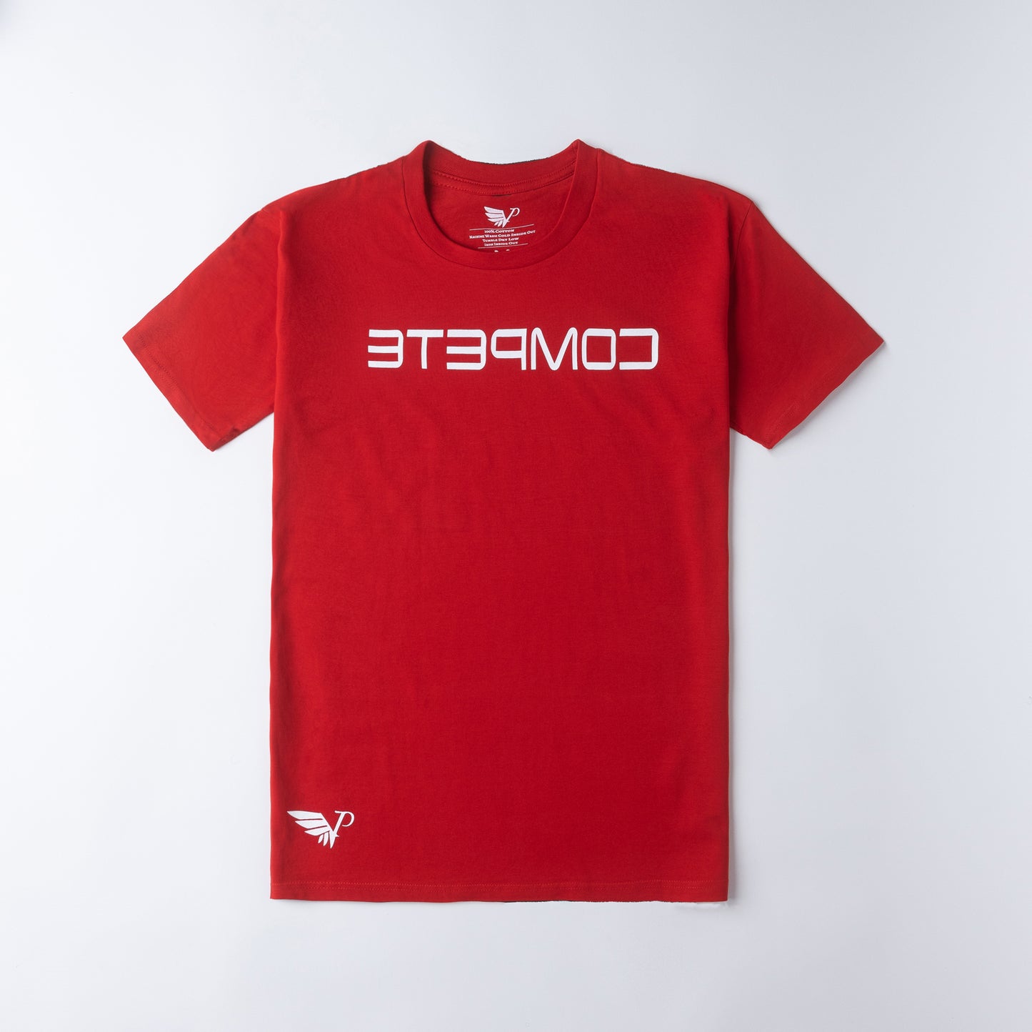 Fire Red/Wht COMPETE Tee
