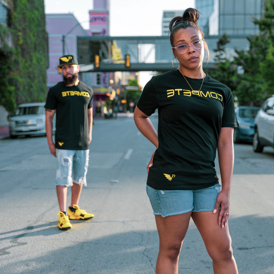Black/Gold COMPETE Tee
